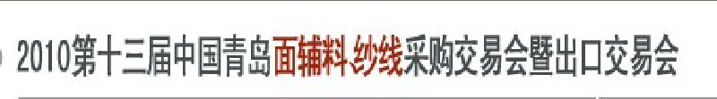 2010第十三屆中國(guó)青島國(guó)際面輔料、紗線采購(gòu)交易會(huì)暨出口交易會(huì)